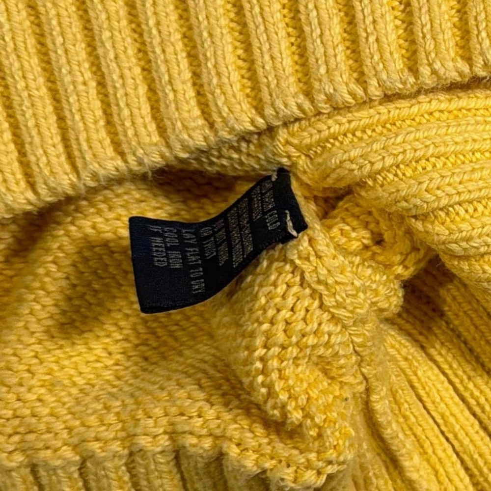 Y2K Vintage Polo Ralph Lauren Soft Pima Cotton Sweater | Pastel‎ Yellow | M - Picture 4 of 6
